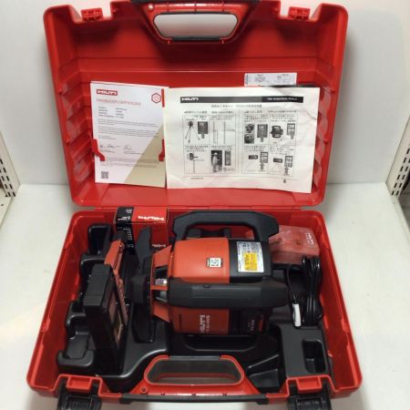  Hilti ヒルティ 屋外用回転レーザーレベル 程度B 充電器・充電池1個・受光器・ケース付 332200544 PR30HV-S レッド