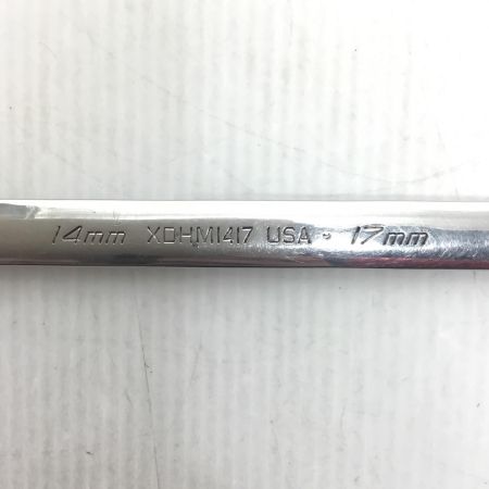  Snap-on スナップオン ハンドツール 両口メガネレンチ 程度B キズ有 XDHM1417