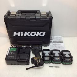 ΘΘ HiKOKI ハイコーキ インパクトドライバ 程度A コードレス式 36v J8401360 WH36DC3XPZ(BG) ブラック×ゴールド Aランク