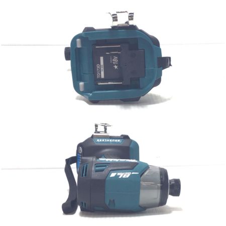  MAKITA マキタ インパクトドライバ 未使用品(S) 充電器・充電池2個・ケース付 コードレス式 18v 6.0Ah 741305 TD173DRGX ブルー