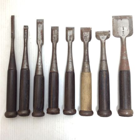  日本海 大工道具 ノミ 8本セット 程度C