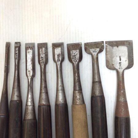  日本海 大工道具 ノミ 8本セット 程度C