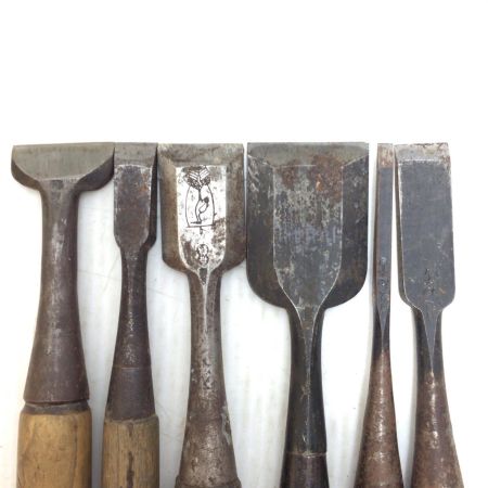   大工道具 ノミ 6本セット 程度B サビ有