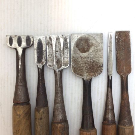   大工道具 ノミ 6本セット 程度B サビ有