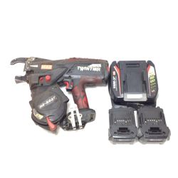 ΘΘ MAX マックス リバータイア 程度C 充電器・充電池2個付 コードレス式 14.4v 24827003 使用感有 鉄筋結束機 RB-442T Cランク