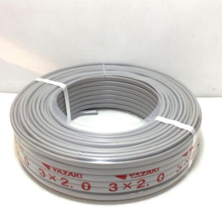  YAZAKI VVFケーブル 未使用品(S) 3芯 2.0mm×100m 2025年10月(令和7年)