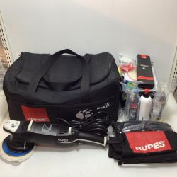 ΘΘ RUPES ポリッシャー 程度B 保管バッグ・取説・替パッド・ベルト・洗剤 コード式 00163 LHR21Ⅲ ブラック Bランク