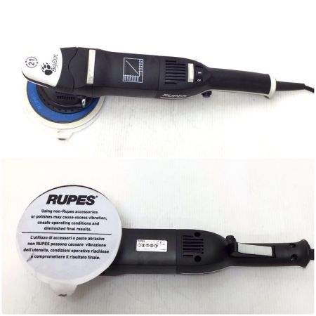  RUPES ポリッシャー 程度B 保管バッグ・取説・替パッド・ベルト・洗剤 コード式 00163 LHR21Ⅲ ブラック