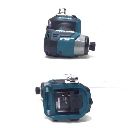  MAKITA マキタ インパクトドライバ 未使用品(S) 充電器・充電池2個・ケース付 コードレス式 18v 741449 TD173DRGX ブルー