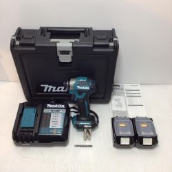 ΘΘ MAKITA マキタ インパクトドライバ 未使用品(S) 充電器・充電池2個・ケース付 コードレス式 18v 708012 TD173DRGX ブルー Sランク