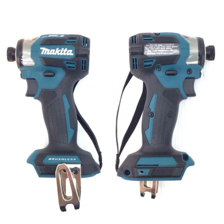 MAKITA マキタ インパクトドライバ 未使用品(S) 充電器・充電池2個・ケース付 コードレス式 18v 706924 TD173DRGX ブルー