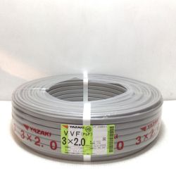 ΘΘ YAZAKI VVFケーブル 未使用品(S) 3芯 2.0mm×100m 2025年9月(令和7年) Sランク