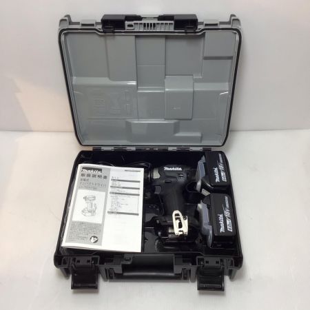  MAKITA マキタ インパクトドライバ 未使用品(S) 充電器・充電池2個・ケース付 コードレス式 18v 6.0Ah 729529 TD173DRGX ブラック