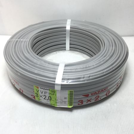  YAZAKI VVFケーブル 未使用品(S) 3芯 2.0mm×100m 2024年6月(令和6年)