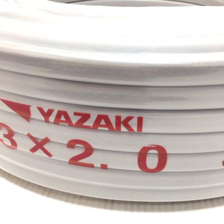 YAZAKI VVFケーブル 未使用品(S) 3芯 2.0mm×100m 2025年6月(令和7年)