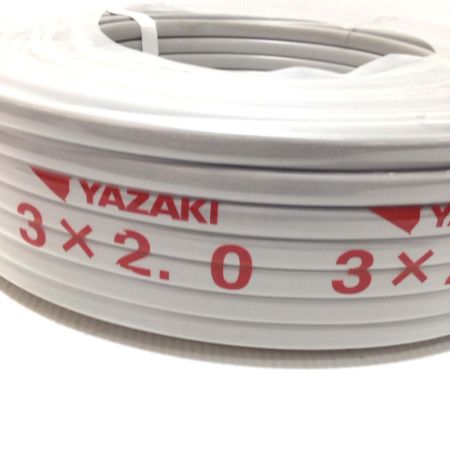  YAZAKI VVFケーブル 未使用品(S) 3芯 2.0mm×100m 2025年6月(令和7年)