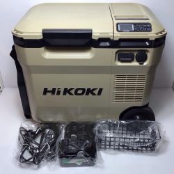 ΘΘ HiKOKI ハイコーキ コードレス冷温庫 程度B ACアダプタ・充電池2個付 コードレス式 431585 UL18DC ベージュ Bランク