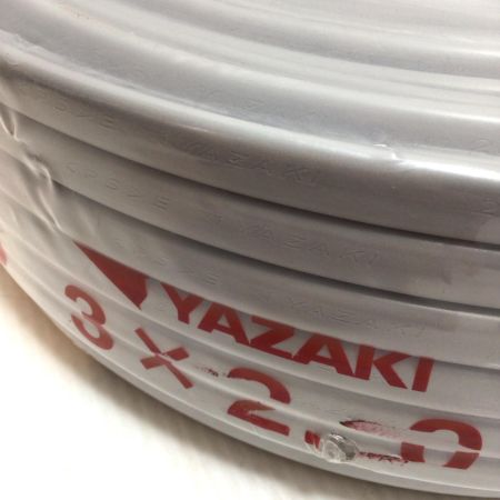  YAZAKI VVFケーブル 未使用品(S) 3芯 2.0mm×100m 2025年7月(令和7年)