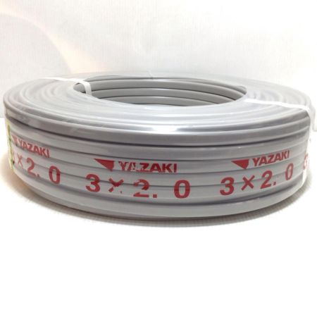  YAZAKI VVFケーブル 未使用品(S) 3芯 2.0mm×100m 2025年10月(令和7年)