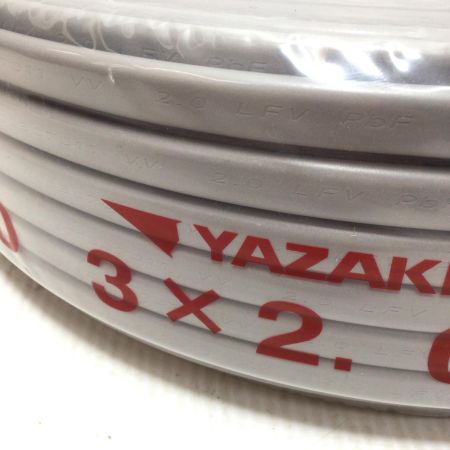  YAZAKI VVFケーブル 未使用品(S) 3芯 2.0mm×100m 2025年3月(令和7年)