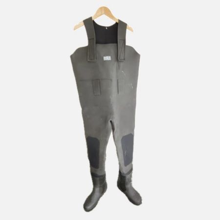  弘進ゴム ネオプレン胴付長 程度B L 27.0cm 水漏れ未チェック ブラック