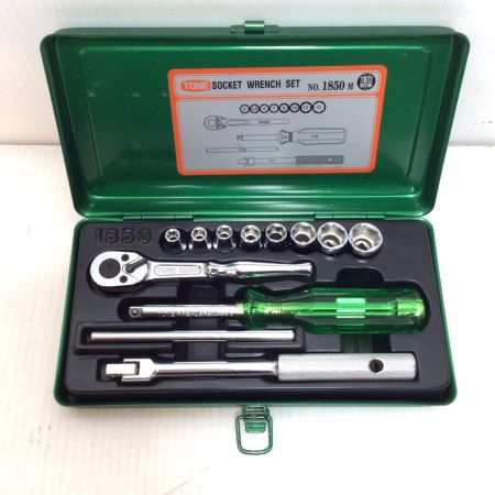  TONE トネ ソケットレンチセット 程度B 12pcs No.1850M
