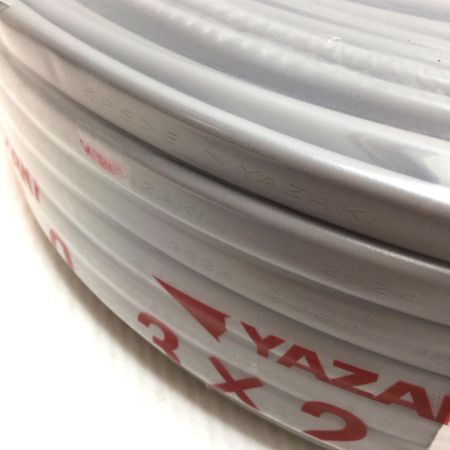  YAZAKI VVFケーブル 未使用品(S) 3芯 2.0mm×100m 2024年11月(令和6年)