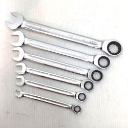 ΘΘ KTC ケーティーシー ラチェットコンビネーションレンチセット 程度B 6本 使用感有 LMSR1-22/19/17/14/12/10 Bランク