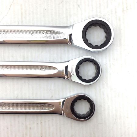  KTC ケーティーシー ラチェットコンビネーションレンチセット 程度B 6本 使用感有 LMSR1-22/19/17/14/12/10