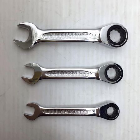  KTC ケーティーシー ショートラチェットコンビネーションレンチセット 程度B 6本 使用感有 LMSR2S-17/15/14/12/10/8