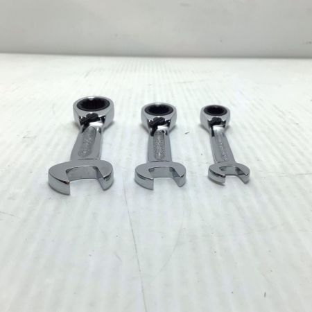  KTC ケーティーシー ショートラチェットコンビネーションレンチセット 程度B 6本 使用感有 LMSR2S-17/15/14/12/10/8