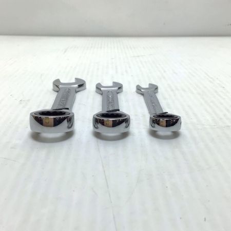  KTC ケーティーシー ショートラチェットコンビネーションレンチセット 程度B 6本 使用感有 LMSR2S-17/15/14/12/10/8