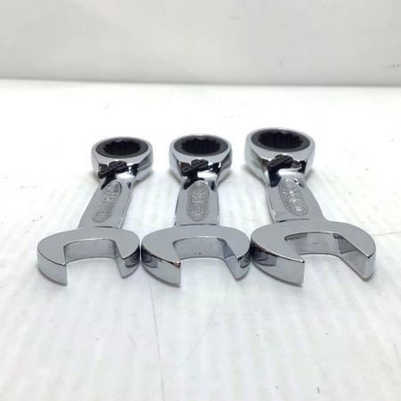  KTC ケーティーシー ショートラチェットコンビネーションレンチセット 程度B 6本 使用感有 LMSR2S-17/15/14/12/10/8