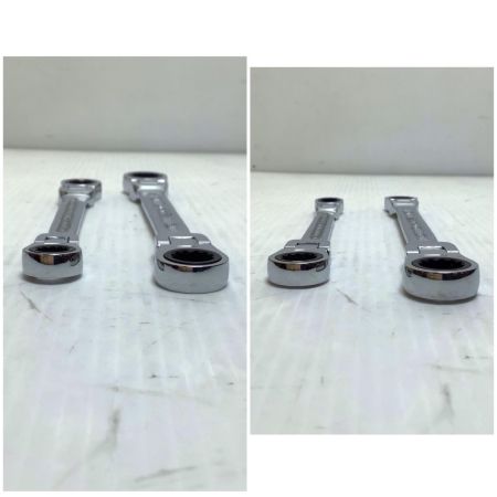  KTC ケーティーシー めがねレンチセット 程度B 4本 使用感有 両頭首振りタイプ LMR1-1719/1214/1012/0810F