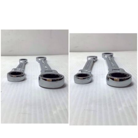  KTC ケーティーシー めがねレンチセット 程度B 4本 使用感有 両頭首振りタイプ LMR1-1719/1214/1012/0810F