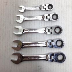 ΘΘ KTC ケーティーシー ショートラチェットコンビネーションレンチセット 程度B 5本 使用感有 MSR2S-14/13/12/11/10F Bランク