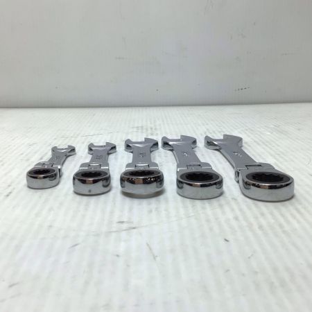  KTC ケーティーシー ショートラチェットコンビネーションレンチセット 程度B 5本 使用感有 MSR2S-14/13/12/11/10F