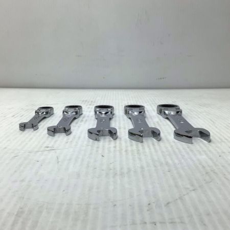  KTC ケーティーシー ショートラチェットコンビネーションレンチセット 程度B 5本 使用感有 MSR2S-14/13/12/11/10F