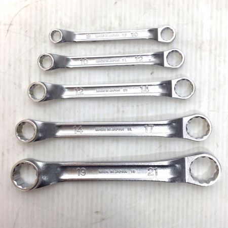  KTC ケーティーシー メガネレンチセット 程度B 5本 使用感有 M5S-1921/1417/1214/1012/0810