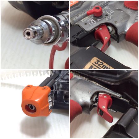  MAX マックス ねじ打ち機  程度B 本体のみ 高圧 25~32mm 098270125 HV-R32G1 レッド