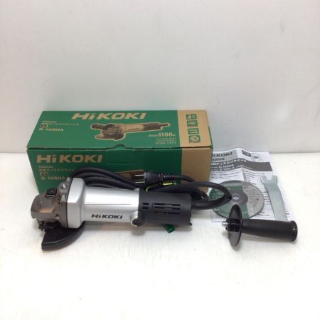  HiKOKI ハイコーキ ディスクグラインダー 未使用品(S) 替刃・レンチ付 コード式 100mm 100v C948339 G10SHA シルバー