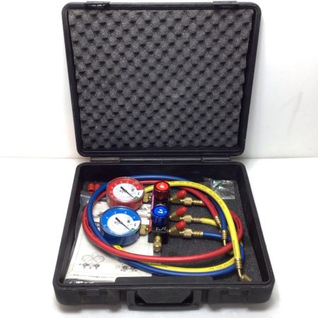  Asada マニホールド 程度B ケース付 R410A/R32