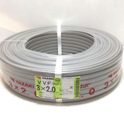 ΘΘ YAZAKI VVFケーブル 未使用品(S) 3芯 2.0mm×100m 2025年10月(令和7年) Sランク