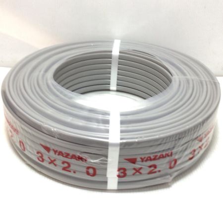  YAZAKI VVFケーブル 未使用品(S) 3芯 2.0mm×100m 2025年10月(令和7年)