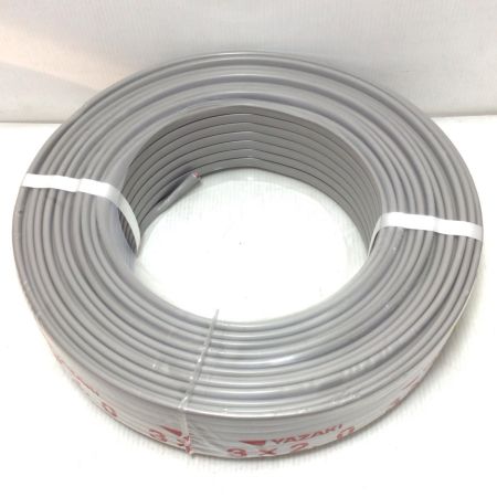  YAZAKI VVFケーブル 未使用品(S) 3芯 2.0mm×100m 2025年10月(令和7年)