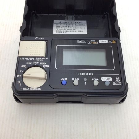  HIOKI 絶縁抵抗計 程度A プローブ・取説付 190407052 IR4051-10