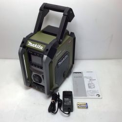 ΘΘ MAKITA マキタ バッテリー式ラジオ 程度A ACアダプター・取説付 コードレス式 40v 00012203 MR005GZO オリーブ Aランク