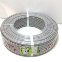 ΘΘ YAZAKI VVFケーブル 未使用品(S) 3芯 2.0mm×100m 2025年6月(令和7年) Sランク