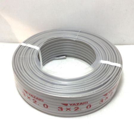  YAZAKI VVFケーブル 未使用品(S) 3芯 2.0mm×100m 2025年6月(令和7年)