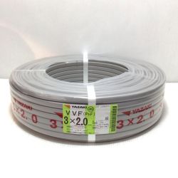 ΘΘ YAZAKI VVFケーブル 未使用品(S) 3芯 2.0mm×100m 2025年6月(令和7年) Sランク